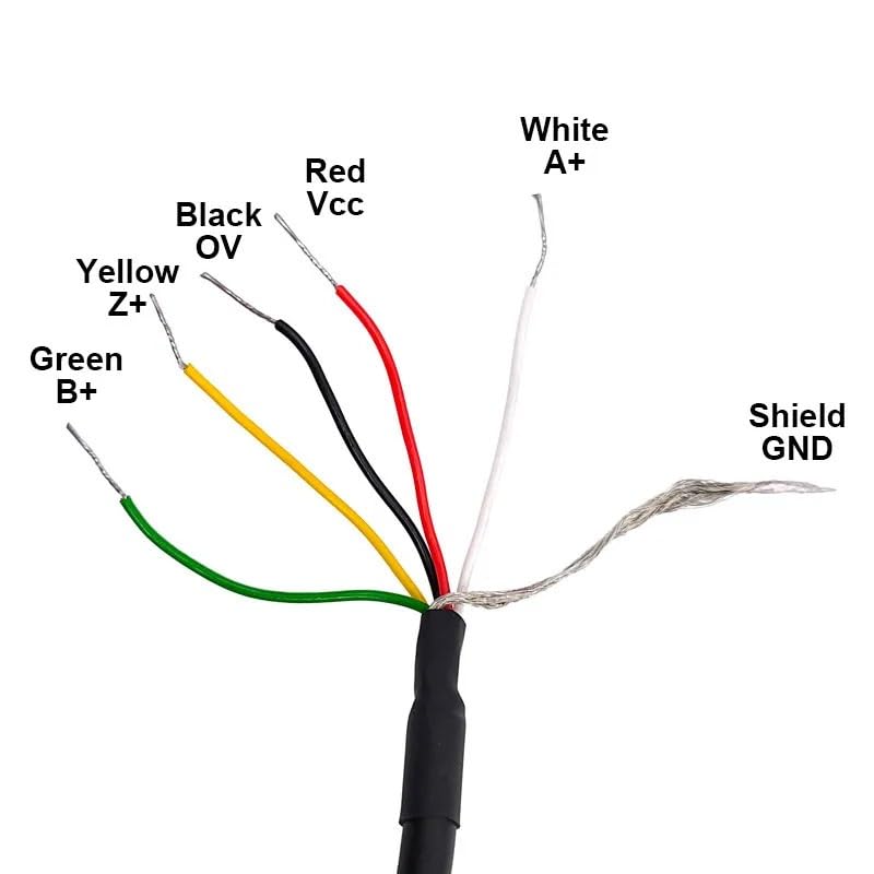 Codeur rotatif incrémental 1200PPR 38S6G5-Z ABZ 5-24V NPN - 6