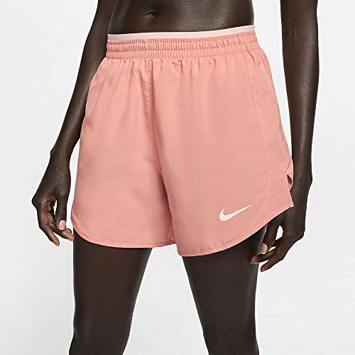 Nike Women Tempo Lx 5" Shorts - Pink Quartz/Echo Pink/Reflective Silver, M