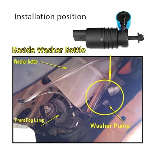 Bomba limpiaparabrisas compatible con Mitsubishi Outlander Colt Lancer y Dodge 6