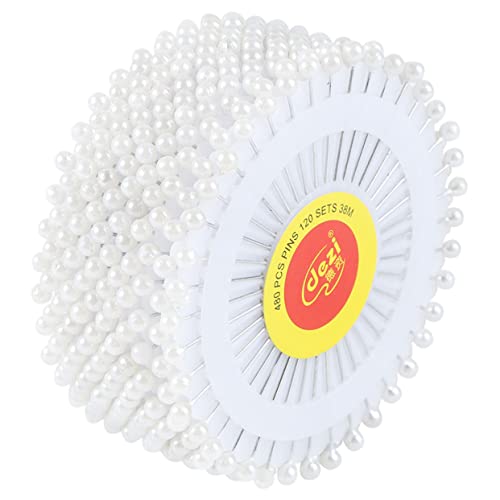 ARTIBETTER 960Pcs Creative Pearl Pins for Wedding Bouquets Adorable Round Head Dressmaking Pins Durable Jewelry Making and Craft Supplies for Corsage Decoration and Floral