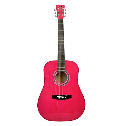 R&B 3/4th Sized Dreadnought Acoustic Guitar Pink