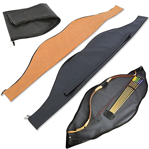 Zshjgjr Archery Bow Bag 60 Inch Traditional Recurve Bow Case For Longbow Horse Bow (Black) #TOP22