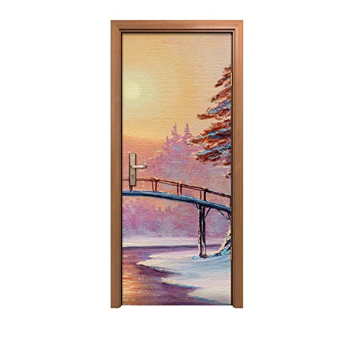 Autocollant de porte pour masquer les défauts et décorer 90x200 - 2