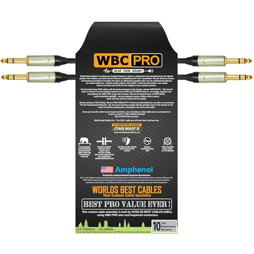 Cable TRS Balanceado Star-Quad 6 Inch Packx2
