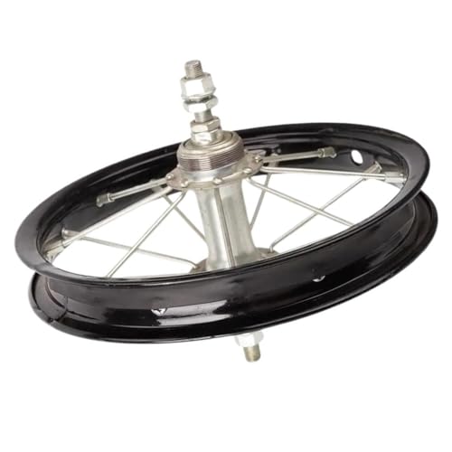 Roue arrière 12 pouces pour vélo enfant avec moyeu noir robuste de réparation