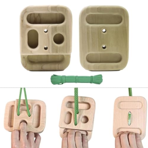 Genérico Tabla de Escalada portátil para Colgar en el antebrazo, fortalecedor de Dedos, Tabla de Entrenamiento de Escalada, Gimnasio, Equipo de Fitness Cuerda de 1,5 m