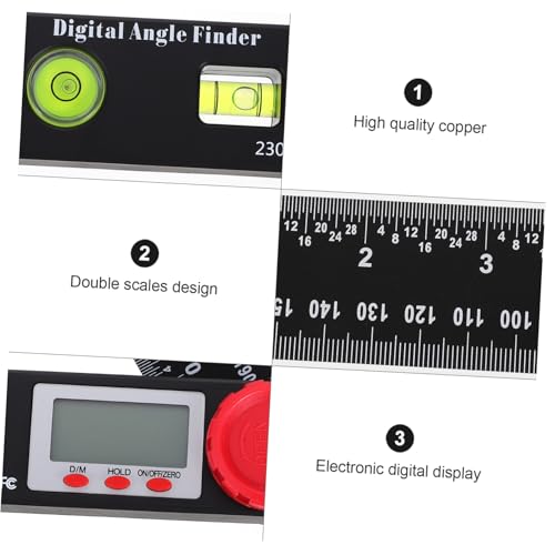 Regla de Ángulo Digital de Plástico Instrumento Medidor miniatura 3
