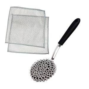 Cast Iron Scrubber with Silicone Ha...