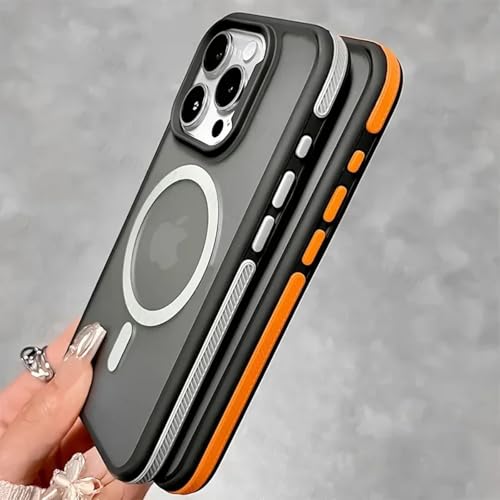 Coque iPhone 13 Pro antichoc mate jaune avec induction