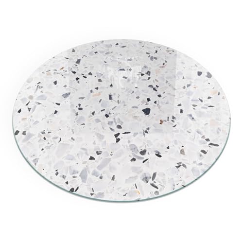 Plaque de sol de cheminée en verre durable et bords polis de luxe - 2