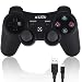 Game Controller for PS3 - Wireless Dual Vibration 3 KLNO Sixaxis Gamepad, Best Gifts for Kids, Son and Father in Family Playing with USB Charger Cable, for Sony Playstation 3 (Black)
