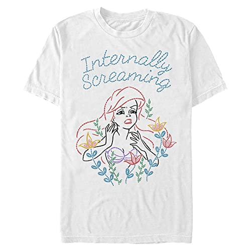 T-shirt Disney homme 4XL Tall blanc vêtement grande taille motif Princesses