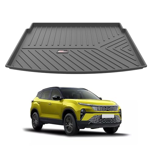 Image of GFX TPV Car Trunk Mat Black | Premium Non-Slip Trunk Mats Compatible with TATA Harrier (2023 - Onwards) | Anti-Tear, All-Weather, Waterproof & Durable Car Mat for Long-Lasting Protection