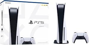 Sony Playstation 5 Disc Edition 825GB Gaming Console 1 Wireless Dual Charger Dock Controller for PS5 Renewed
