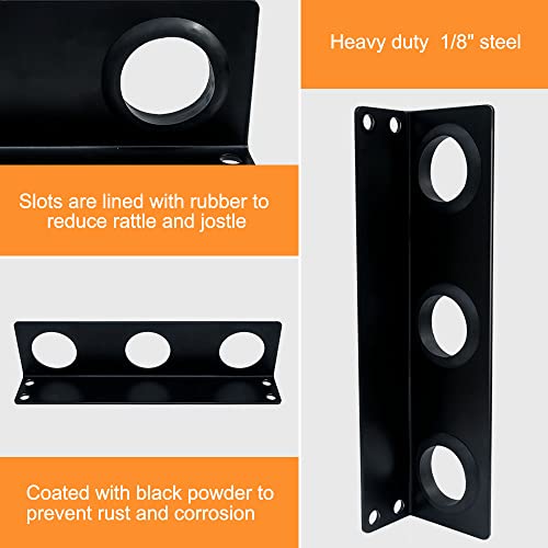 Lifgarfe 6 Hole Hand Tool Holder Rack Tool Storage Rack Fit For Lanscaping Trailer And Truck #TOP4
