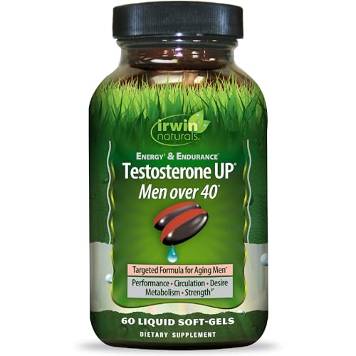 Irwin Naturals Energy '&' Endurance Testosterone Up Men Over 40 60 Sgels