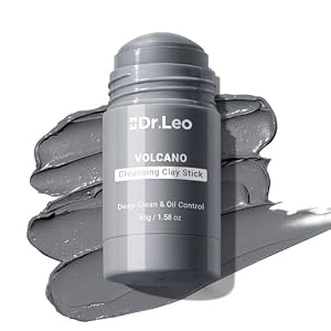 Deep Pore Cleansing Blackhead Remover Face Mask Stick, Clay Mask for Face with Volcanic Mud & Kaolin Clay, Gentle Non-Irritating, All Skin Types, Portable Travel Size 45g/1.58oz