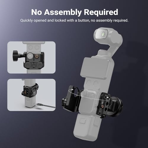 Image of NEEWER Gimbal Camera Cage Compatible with DJI Osmo Pocket 4P (4 Pro), Pocket 4, Xtra Muse, Protective Action Camera Video Rig, Cold Shoe Mount Photography Accessories, No Assembly Needed, AC069