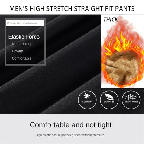 Timelessflex - Men's High Stretch Straight Fit Pants Moonighty Business Suit Pants Unwaverin Pants Calormas Pants3