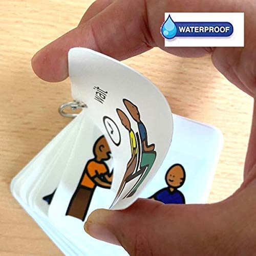 Autism Supplies And Developments Plastic Visual ASD Behavior Keyring (Picture Communication Symbols) - Thumbnail 2