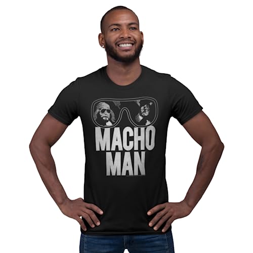 Macho Man Wrestler Ooold School Purple Adult T-Shirt Tee