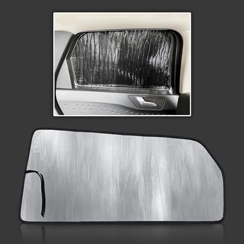 GalaxyAutoShield Custom Fit Rear Side 2nd Row Window Sunshades (2pcs) for 2020 2021 2022 2023 2024 2025 Ford Escape SUV, Accessories UV Reflector Privacy Insulated Protection (Made in USA)