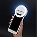 Selfie Ring Light,HONGDAYI Clip-on Selfie Light for Phone Camera 3-Level Brightness Small Mini LED Ring Light for Phone,Laptop,Computer,Tiktok,Photography,Video,Makeup (White)