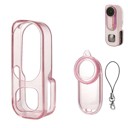 For Insta360 GO 3S Retro Bundle�i���g���L�b�g�jTPU�ی� �P�[�X �J�o�[ �����Y�L���b�v�t�� �X�g���b�v�t��