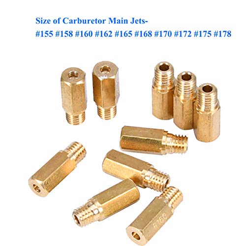 Terberl 30 Pieces Carburetor Main Jet Kit,10Pcs Slow Pilot Jets And 20Pcs Carburetor Main Jets For Pwk Keihin Oko Cvk Koso Pe Pwm #TOP3