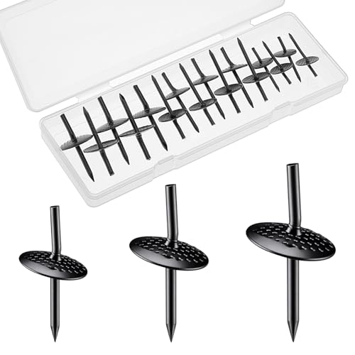 Image of Ferraycle 50 Pieces One Step Hangers Picture Hangers for Drywall Picture Hanging Nails Iron Alloy Photo Frame Hanger Kit for Wood Hardware Mounting (20+30+50lb)
