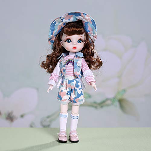 Aongneer 30 Cm Bjd Dolls 1/6 Ball Jointed Doll 12 Inch Lucky Smart Dolls 1/6 Bjd Doll, With Modern Doll Clothes, Doll Wig, For Girls As Collector Dolls Anran #TOP1