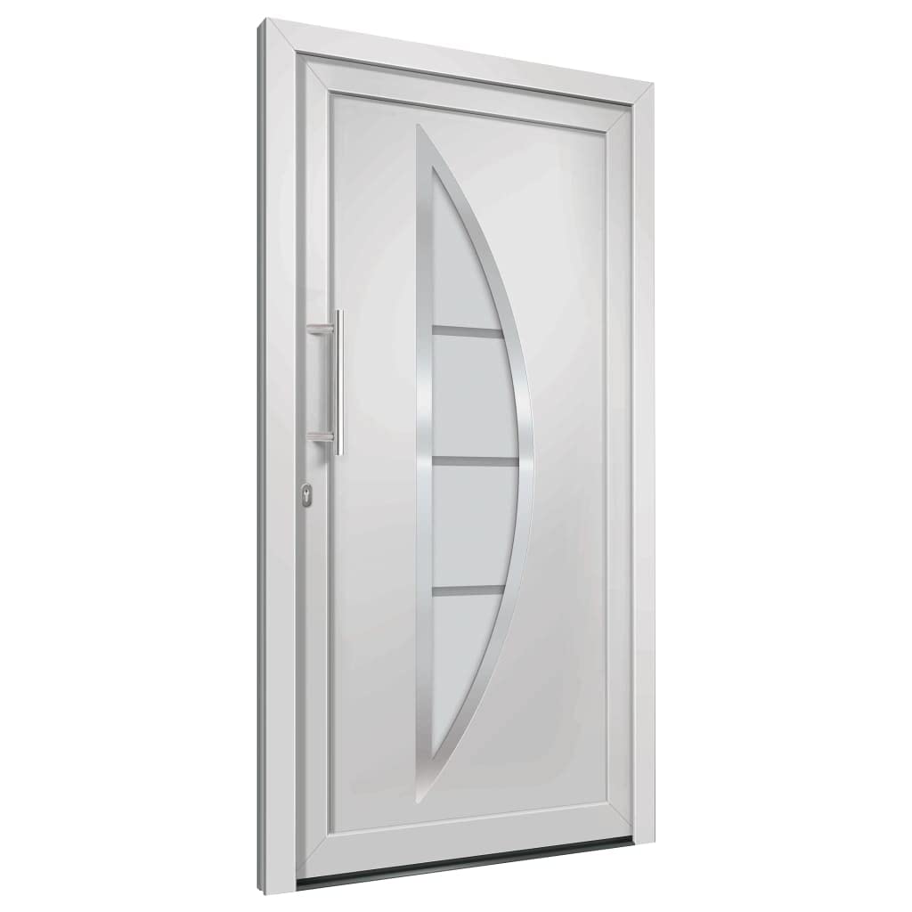 INLIFE Puerta de entrada blanca 98 x 200 cm, 50,8 kg, 279201