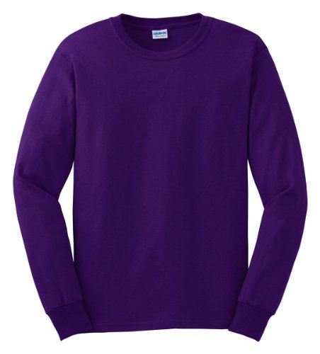 Image of Gildan Men's Heavy Cotton Long Sleeve T-Shirt, Style G5400, 2-Pack