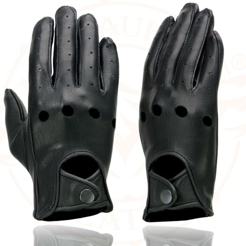 Image of Milwaukee Leather Women's US Deerskin Leather Full Finger Driving Motorcycle Hand Gloves