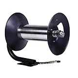 Asixxsix Hochdruckreiniger-Schlauchtrommel, manuelle Kurbel, Hochleistungs-Schlauchtrommel aus legiertem Stahl, 164 Fuß Kapazität, 4000 PSI, für -Hochdruckreinigerrahmen