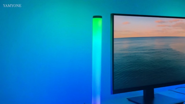 Barres LED RGB 360° YAMYONE 42cm - 16 Millions De Couleurs - Sync Musique Et TV - Contrôle APP Et Télécommande