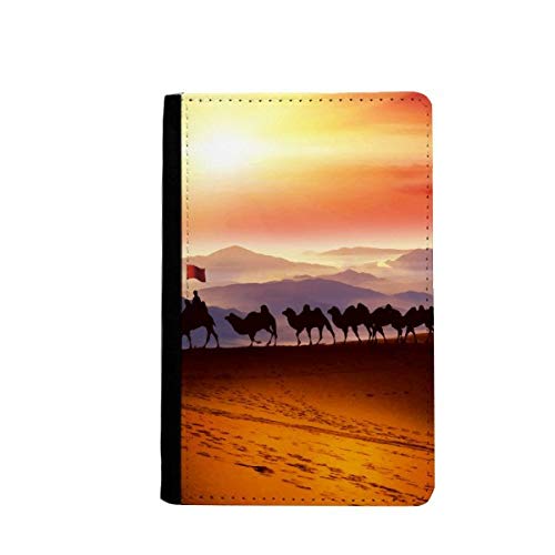 Porte-passeport en soie anti-usure couleur camel pour protéger vos papiers