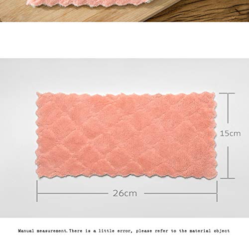 Niaini 20 Pack Kitchen Cloth Dish Towels, Super Absorbent 100% Coral Fleece Dish Towel, Quick-Drying Super Soft Household Cleaning Cloth, Cloth,Dishcloth Towels， Premium Rags，Dish Rags #TOP5