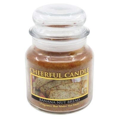 A Cheerful GiverBanana Nut Bread - 16oz Scented Candle Jar - Cheerful Candle -135 Hours of Burn Time, Candles Gifts for Women