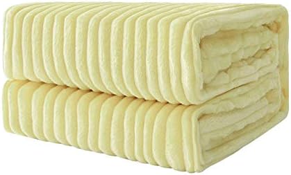 MIULEE Flannel Fleece Throw Blankets Soft Warm Comfortable Throws for Sofa Corduroy Fluffy Blanket Bed Throw for Bedroom Couch Travel Kids Bedroom Accessories 50x60Inch Red