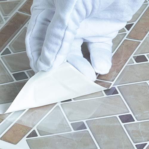 Art3D 10-Sheet Peel And Stick Tile Backsplash - 12.4"X5" Self-Adhesive Decorative Waist Line Mosaic Tiles For Kitchen And Bathroom #TOP5
