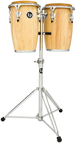 Latin Percussion Congaset Junior Congas 8" + 9", Lp-Jrx-Aw, Naturale, Hardware Cromato