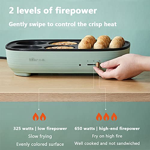 Máquina eléctrica para Takoyaki, antiadherente, 2 velocidades miniatura 3