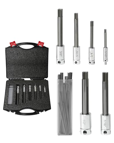 4-Fluort Tap Extractor Set 18001 Suitable for Removing Broken Taps From 1/2 - 3/16 4-Fluort Taps Tap Extractor Tools With 24 Replaceable Blade Jaws