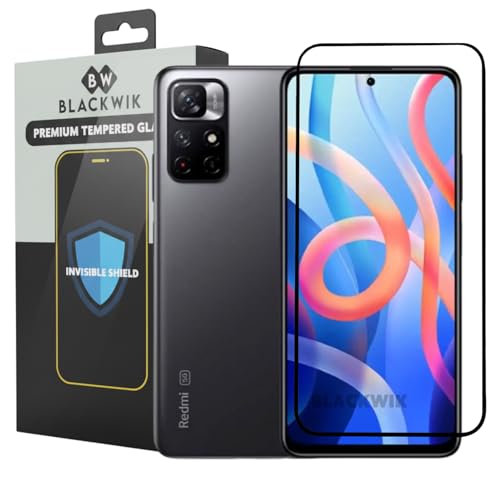 Image of Blackwik Tempered Glass for Redmi Note 11 Pro /Note 11 Pro Plus /Note 11 Pro Max /Redmi Note 10 Pro /Note 10 Pro Max /Mi 11X / Mi 11X Pro /Poco X4 Pro with Edge-To-Edge Coverage (Black)