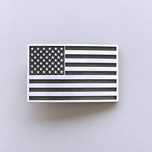 Hebilla del cinturón JEANSFRIEND con bandera de USA rectangular de estilo vintage americano 6