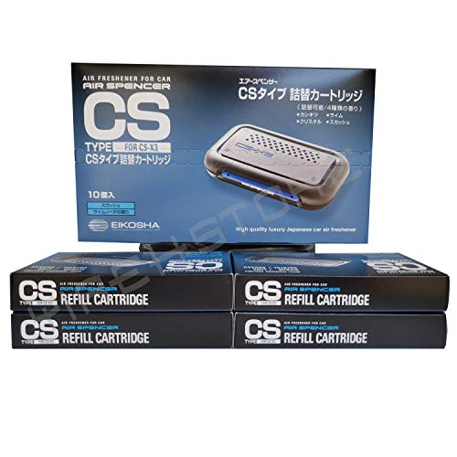 Image of CSX3 fresh Squash scent 1 Unit and 10 Refill Cartridges CS-X3 Bundle Car Air Freshener