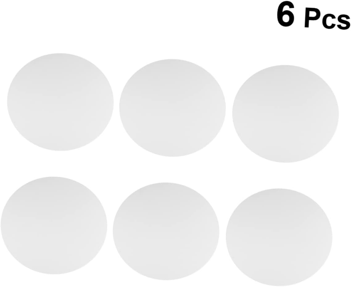 DOITOOL 6pcs Round Canvas Boards for Oil Painting Durable Artist Canvas Panels for Acrylics and Tempera for DIY Art Projects and Hobbyists White