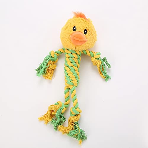 Perro peluche juguetes perro masticar juguete, 5 formas de paquete de juguetes interactivos rellenos con tentáculos de cuerda de algodón, estilo de estilo lavable resistente a los dientes de mordedura