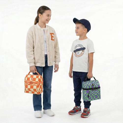 Image of J World Corey Kids Lunch Bag. Insulated Lunch-Box for Boys Girls, Crush